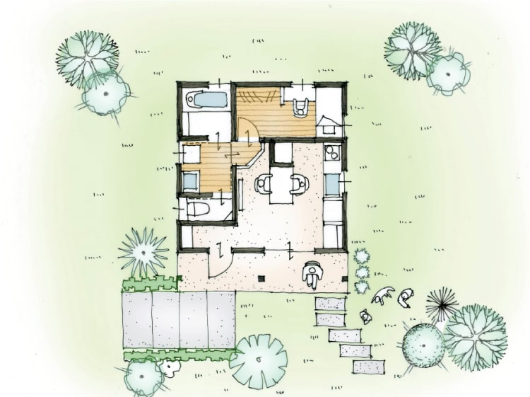 9坪プランで作られた家の間取り